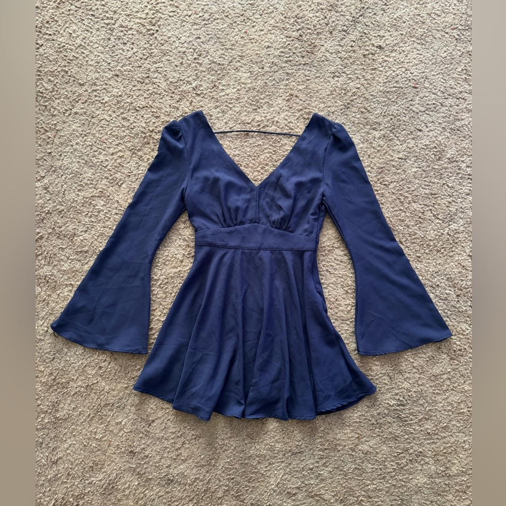 Windsor Bell-Sleeve A-Line Dress